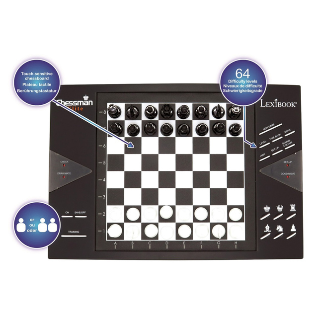 Lexibook Elektronisches Schachspiel ChessMan Elite