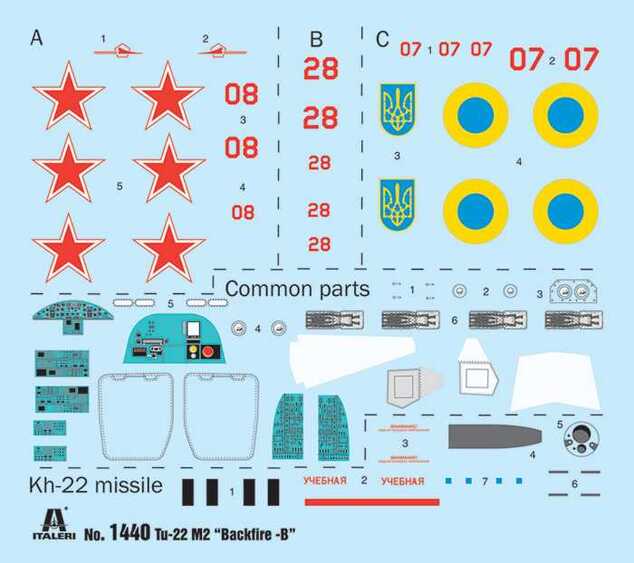 Model Kit letadlo 1440 - Tu-22 M3 BACKFIRE C (1:72)