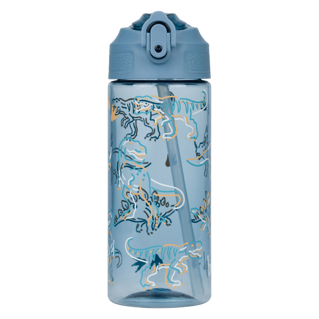 BAAGL Tritanová fľaša na nápoje so slamkou Dino, 500 ml