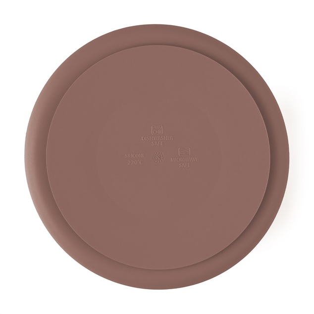 PETITE&amp;MARS Tanierik silikónový deliaci okrúhly Take&amp;Match Velvet Latte 6m+