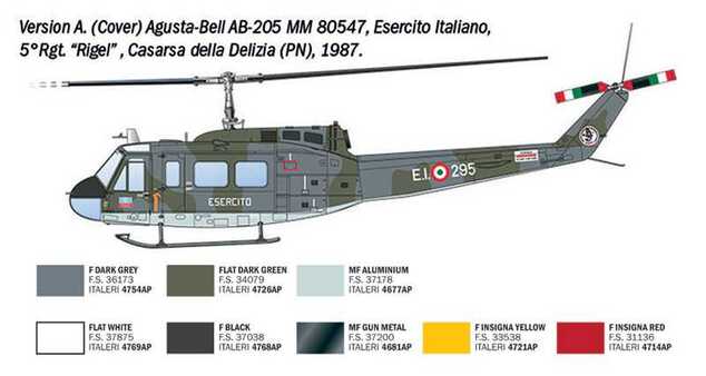 Model Kit helikopter 2845 - AB.205 / UH-1D "SAR" (1:48)