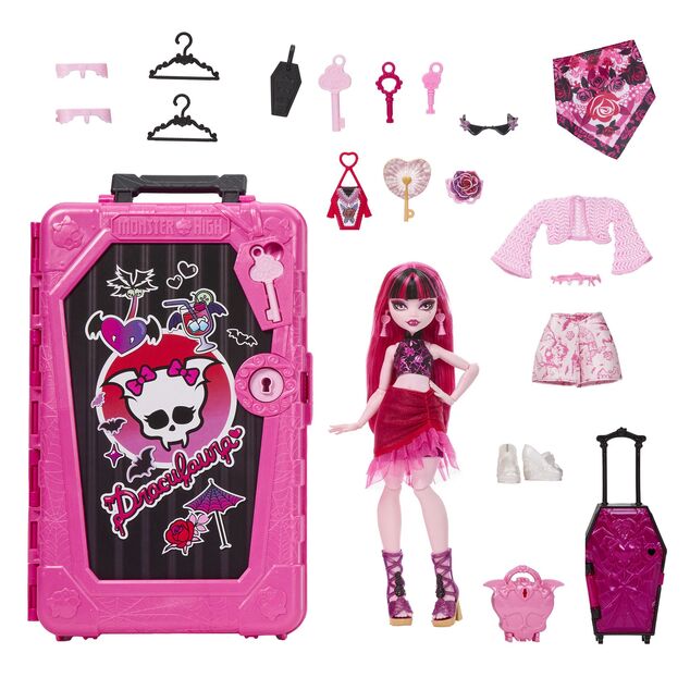 Mattel Monster High Skulltimate secrets Destination muñeca DRACULAURA, JDR50