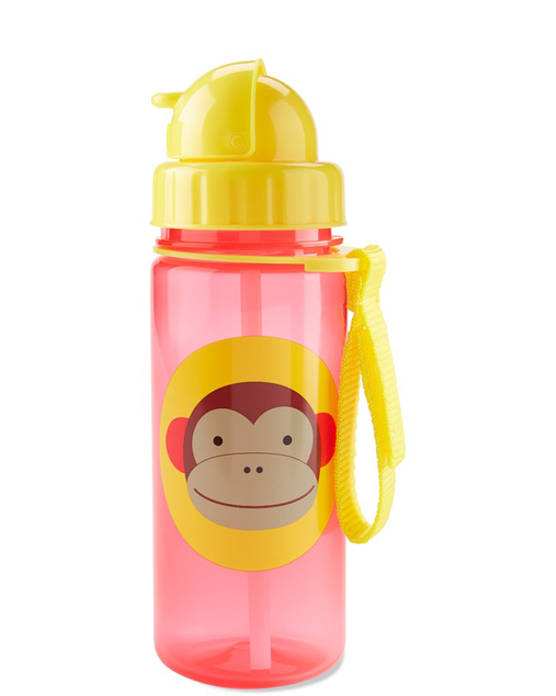 SKIP HOP Zoo Hrnček so slamkou PP bez PVC a BPA Opica 12 m+