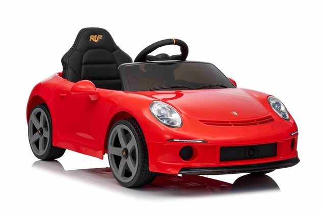 Elektrické autíčko RUF GT 12V, červené, Otváracie dvere, 2.4 GHz diaľkové ovládanie, LED s
