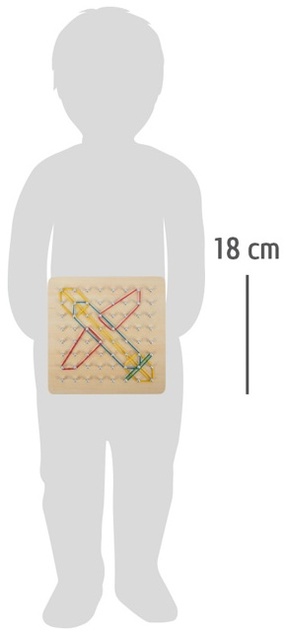 Small Foot Drevená doska Geoboard