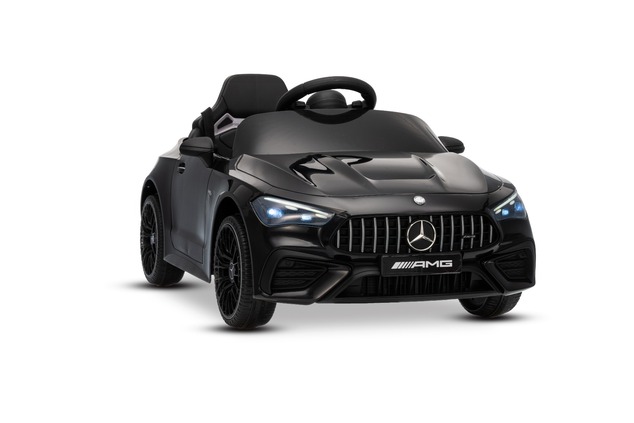 Elektrické autíčko Mercedes CLE 12V s pohonom zadných kolies, čierne, Jednomiestne, Lítiov