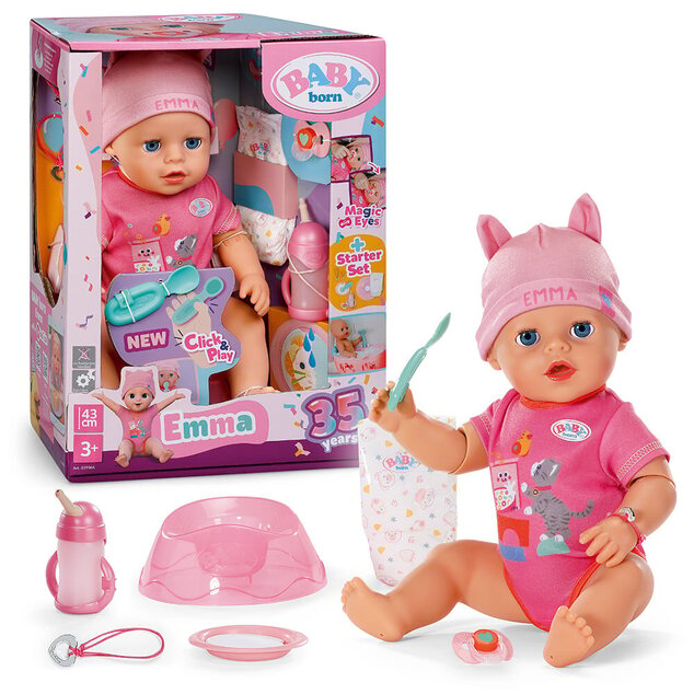 Zapf BABY born Emma mit magischer Hand, 43 cm