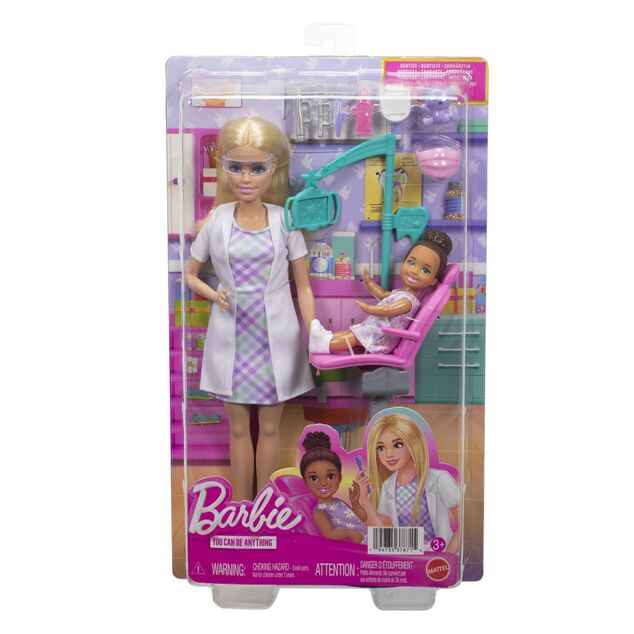 Mattel Barbie set di gioco professionale - dentista bionda
