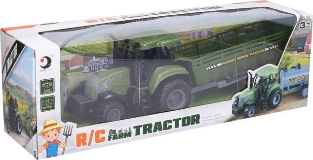 Traktor s vlečkou RC na diaľkové ovládanie 37 cm