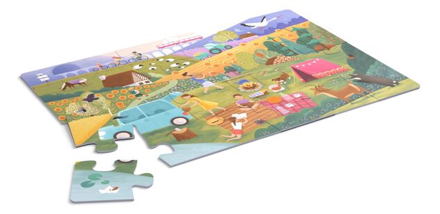 KukiKuk 80052 Veľké puzzle Na výlete