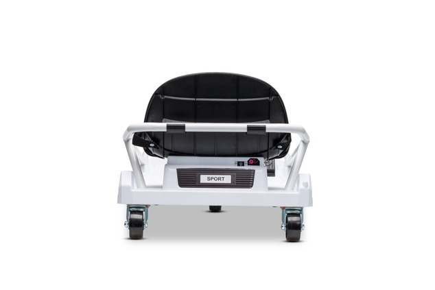 Beneo Motors Go-Kart da drift 24V, bianca, 300W Motore Brushless, Batteria al litio, Dr