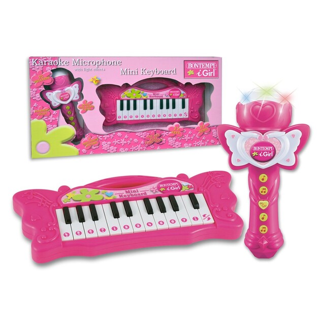 Bontempi Mini-Piano mit Karaoke-Mikrofon 602171