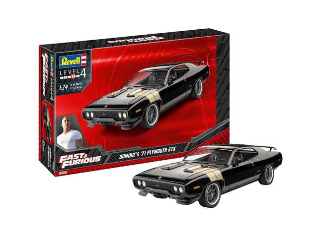 Maqueta de plástico coche 07692 - Fast &amp; Furious - Plymouth GTX 1971 de Dominic (1:24)