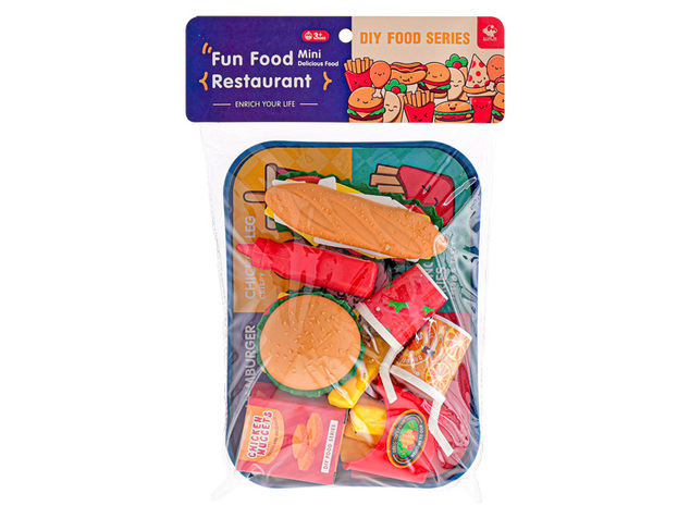 Fast food set s podnosom 26x19cm 26ks