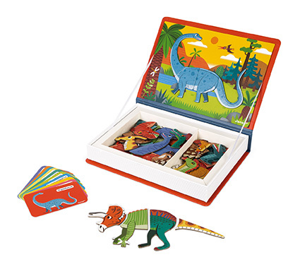Janod Magnetibook Dinosaury Magnetická kniha pre deti