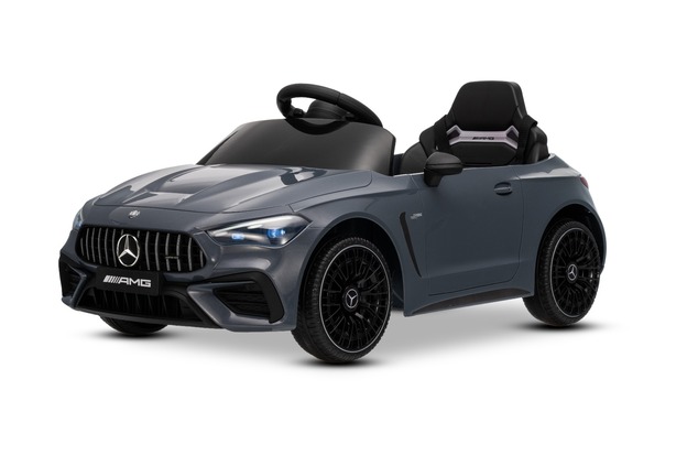 Elektrické autíčko Mercedes CLE 12V s pohonom zadných kolies, sivé, Jednomiestne, Lítiová