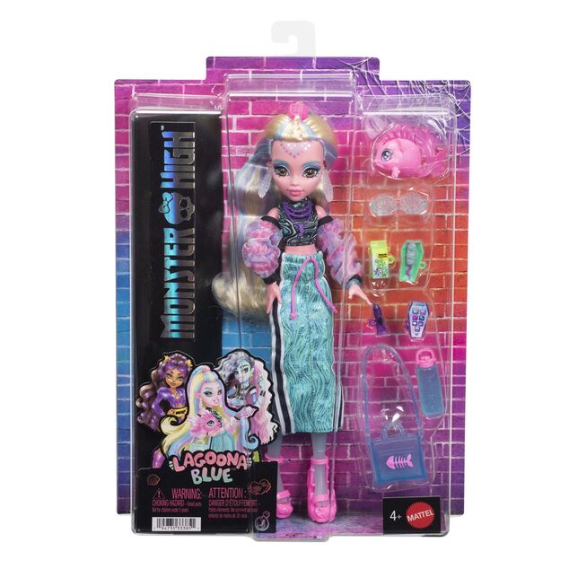Mattel Monster High muñeca monstruo, Lagoona Blue, JHK33