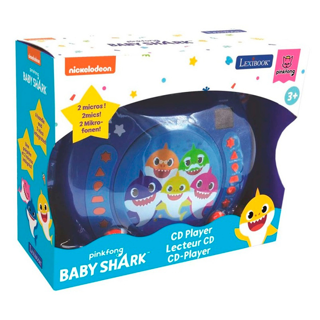 Lexibook Prenosný CD prehrávač s 2 mikrofónmi Baby Shark