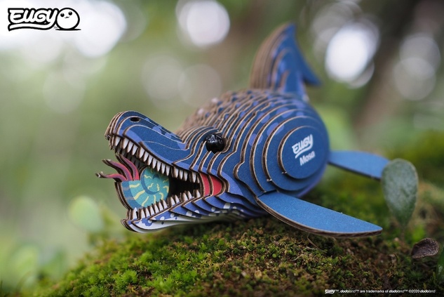 EUGY Mosasaurus 3D puzzle di cartone