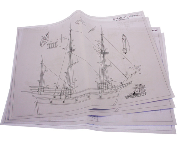 Dušok Golden Hind 1577 1:72 kit