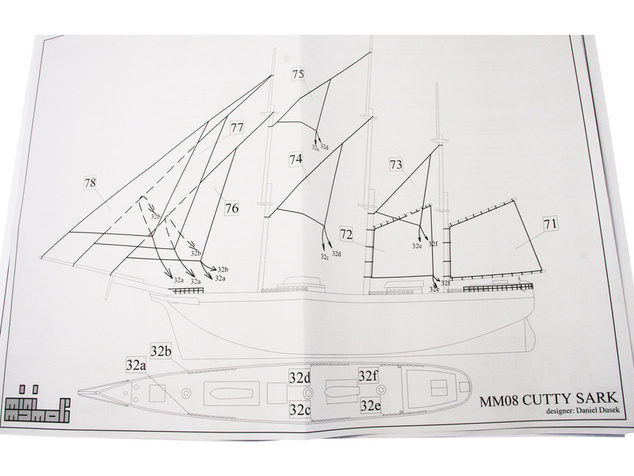 MINI MAMOLI Cutty Sark 1:250 kit