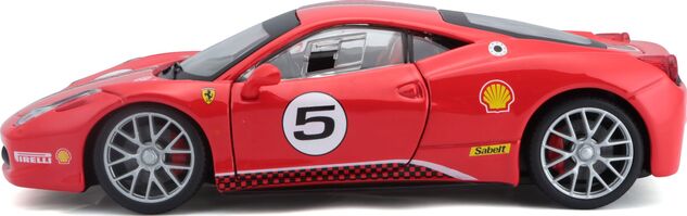 Bburago 1:24 Ferrari Racing 458 Challenge Rot