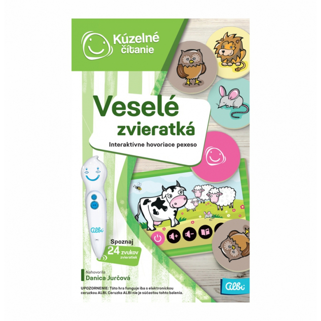Albi Kúzelné čítanie Hra pexeso - Veselé zvieratká