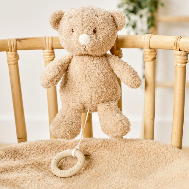 NATTOU Hračka plyšová hudobná Teddy medvedík 24 cm