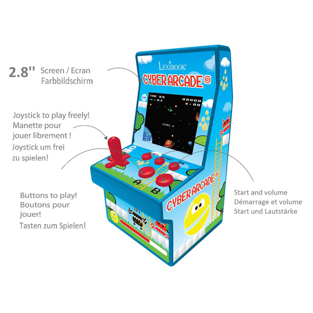 Lexibook Herná konzola Cyber Arcade 2,8" - 200 hier
