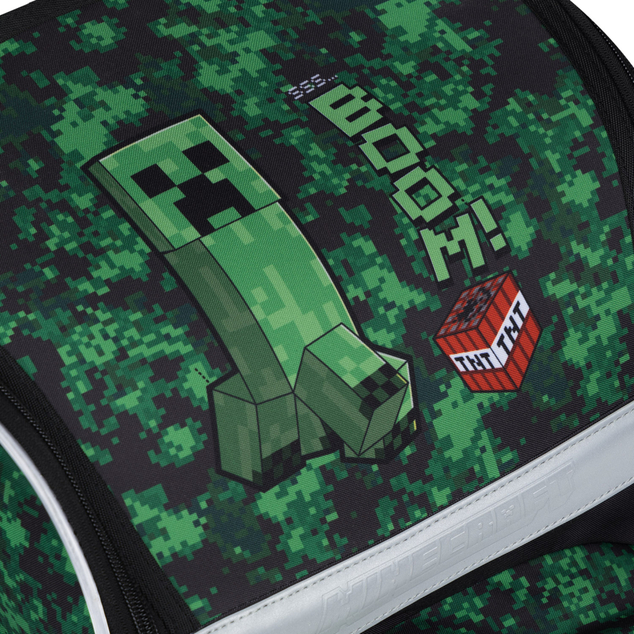 BAAGL SET 3 Zippy Plus Minecraft Boom: cartella, astuccio, sacchetto