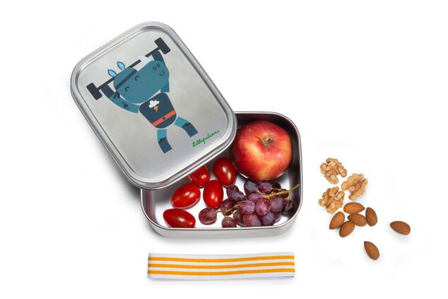Lilliputiens - Edelstahl-Snackbox - Nashorn Marius