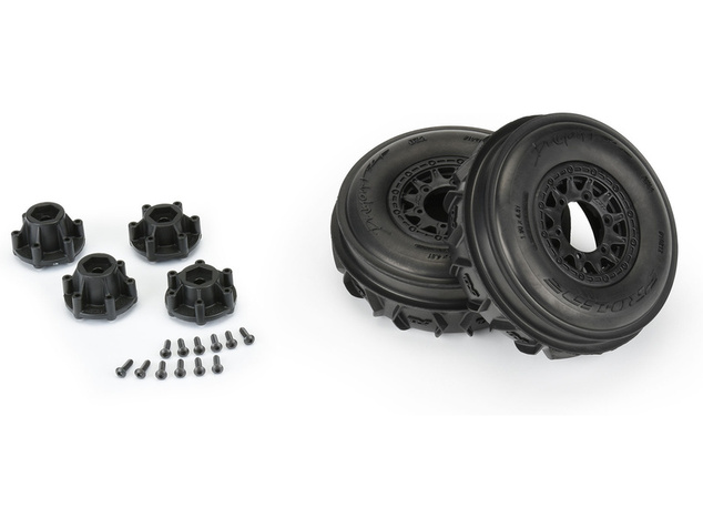Pro-Line koleso 2.2"/3.0" Dumont Paddle predný, disk čierny (2)