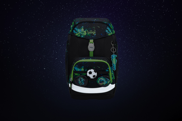 BAAGL SET 5 Airy Plus Calcio: zaino, astuccio, sacca, grembiule, portafoglio