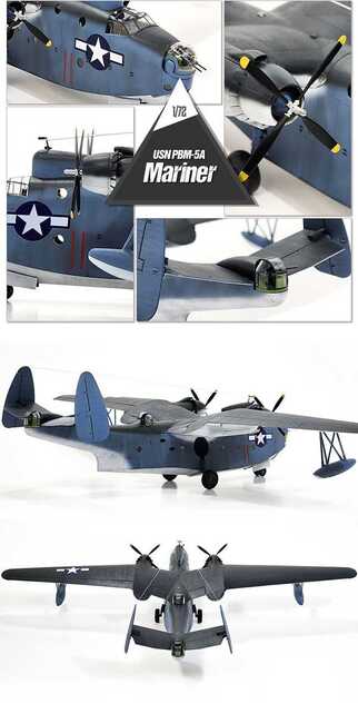 Modellbausatz Flugzeug 12586 - USN PBM-5A MARINER (1:72)