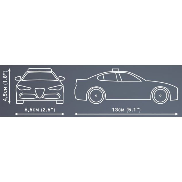 Cobi Alfa Romeo Giulia Quadrifoglio Polizia, 1:35, 93 k