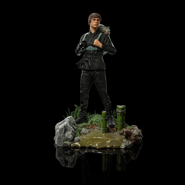 Iron Studios Star Wars: Boba Fett könyve - Luke Skywalker és Grogu 1/10