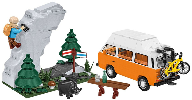 Cobi 24638 Volkswagen T3 Camper Van, 1:35, 232 k, 2 f