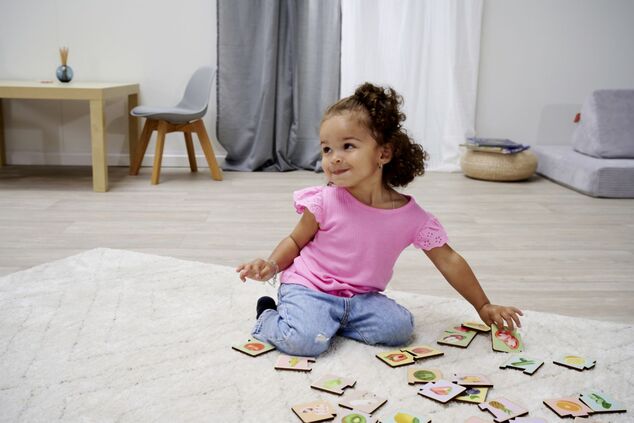 Montessori Puzzle ovocie a zelenina