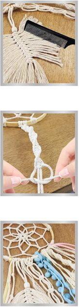 Kreativní sada Macramé Lapač snů - DELUXE