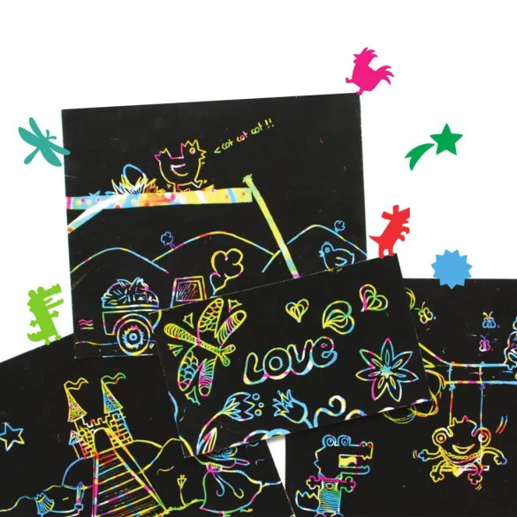 Sycomore Scratch Art - vyškrabávání podle šablony