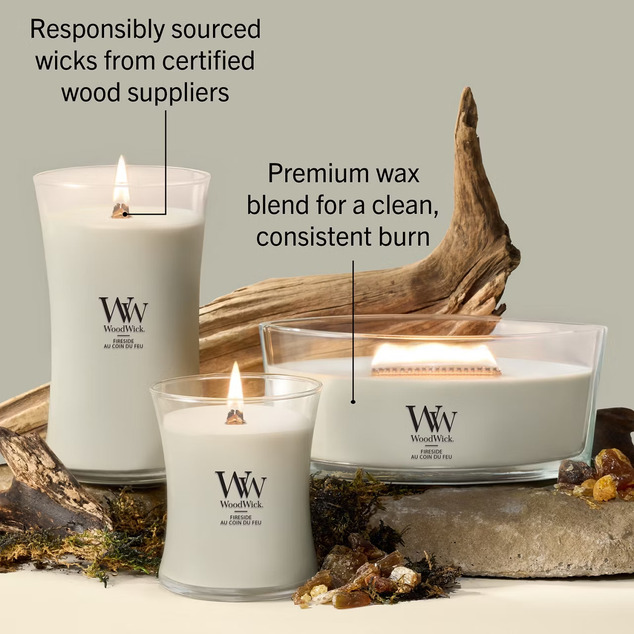 WW Kerze Mittel Fireside