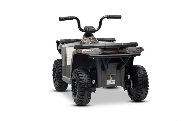 Licencovaná elektrická štvorkolka Arctic Cat 12V so zadným pohonom, sivá, LED svetlá, Líti