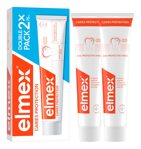 Elmex Caries Protection Duopack – 2x zubná pasta 75ml