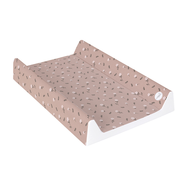CEBA BABY Matelas à langer 2-bords avec planche rigide (50x70) Ultra Light Petite Blossom
