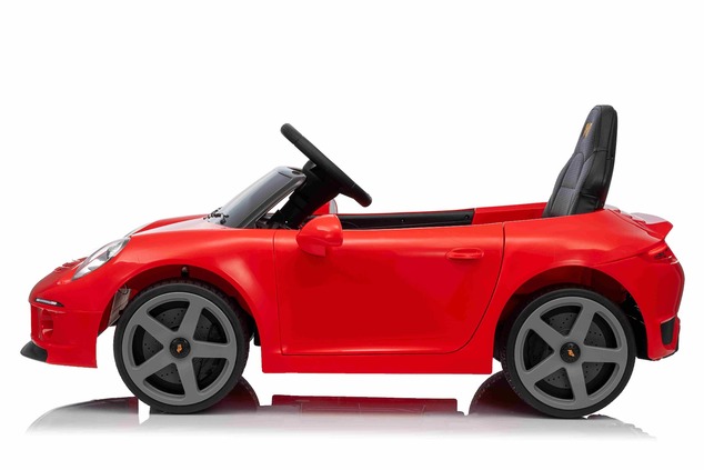 Elektrické autíčko RUF GT 12V, červené, Otváracie dvere, 2.4 GHz diaľkové ovládanie, LED s