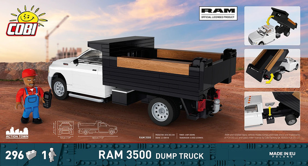 Cobi RAM 3500 Dump Truck, 1:35
