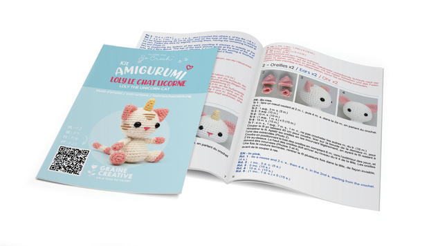 GRAINE CREATIVE Komplet za kvačkanje Caticorn
