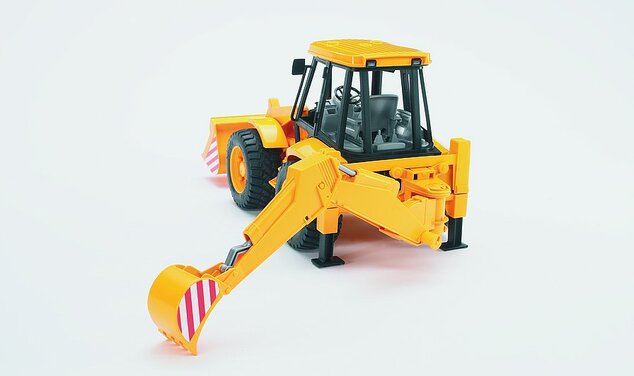 Bruder 02428 Nakladač JCB 4cx s bagrom