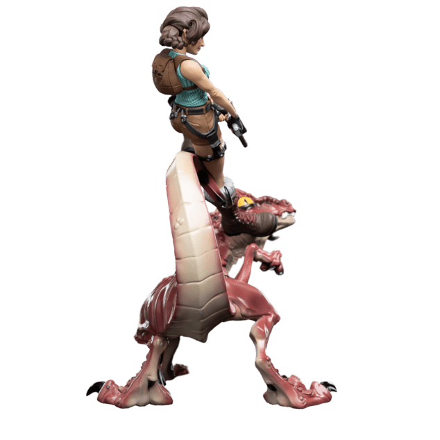 Weta Workshop Tomb Raider - Lara Croft &amp;amp; Raptor Figure Mini Epics