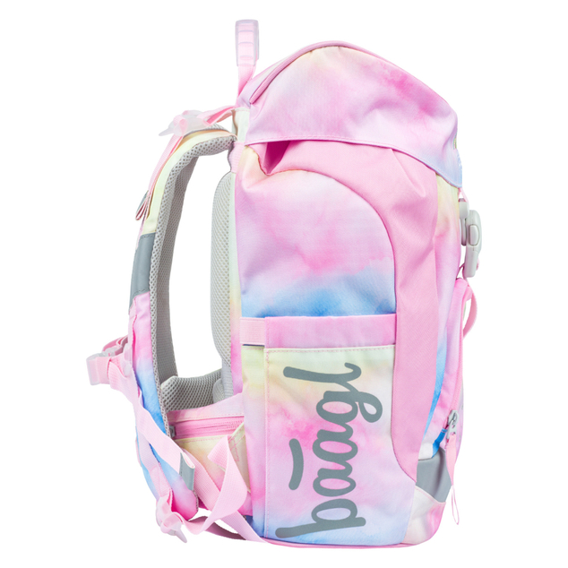 BAAGL SET 5 Airy Rainbow Unicorn: zaino, astuccio, sacca, grembiule, portafoglio